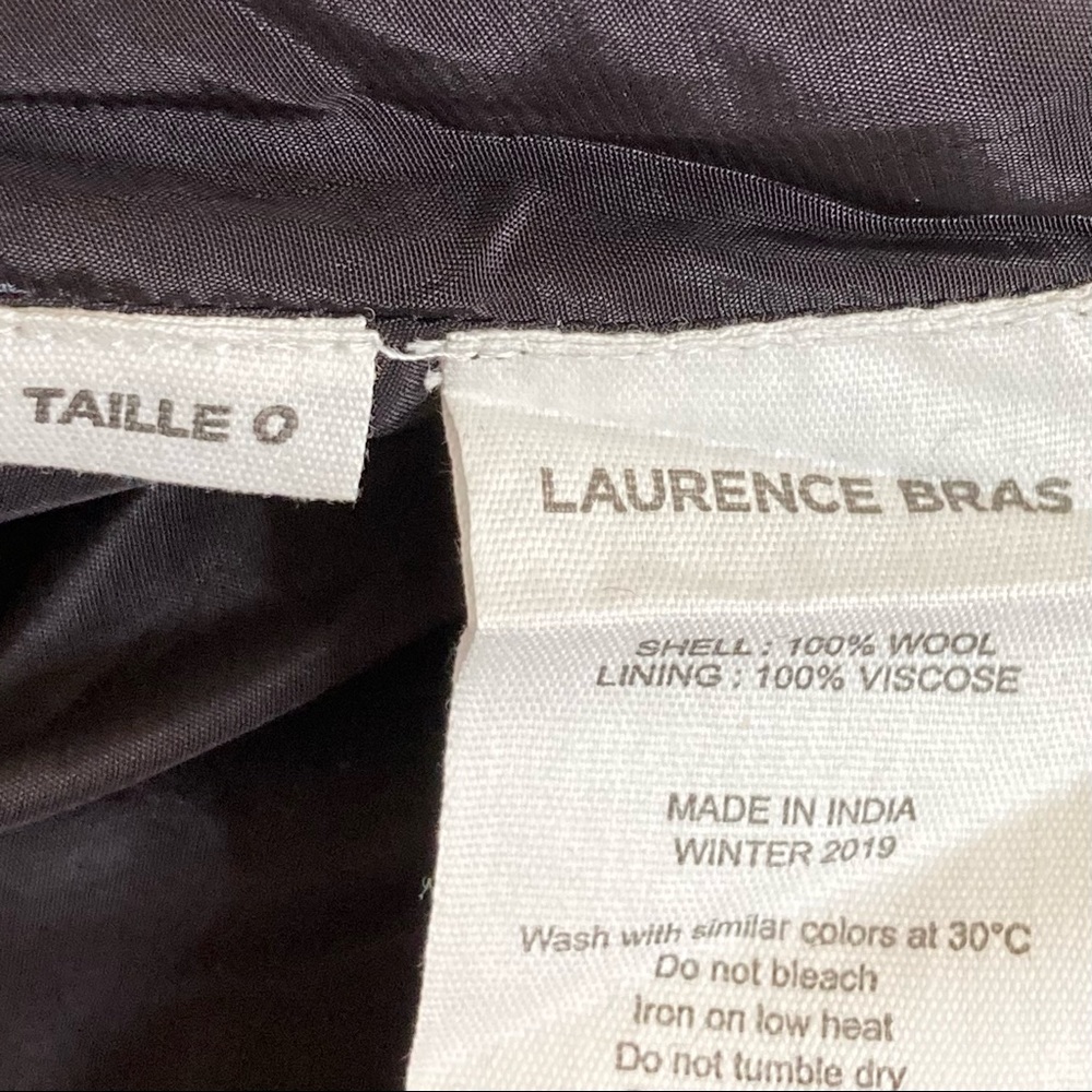 Laurence Bras Leopard Print Tiered Wool Skirt 0/XS - Picture 5 of 5